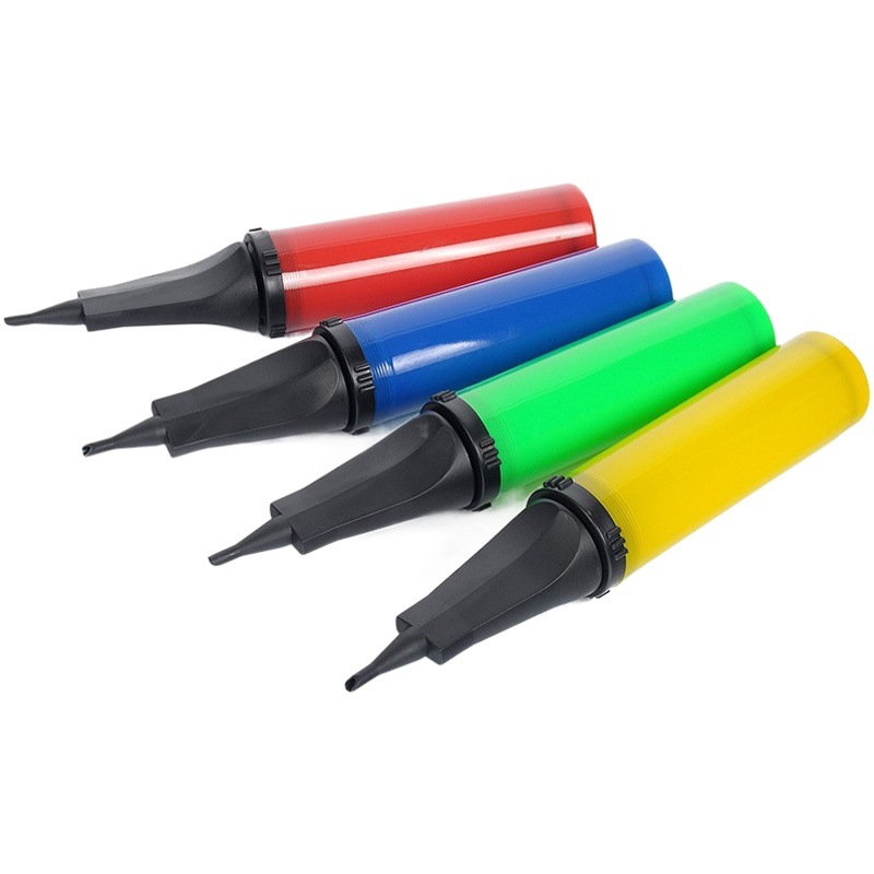 Plástico boca plana inflador manual mano inflador globo macaron inflador suministro directo de fábrica al por mayor