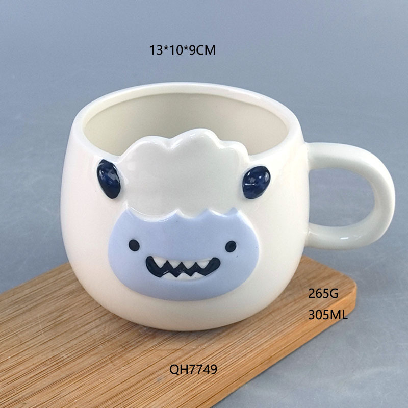 Customizado nuevo monstruo pequeño modelado taza de cerámica taza de agua logotipo imprimible