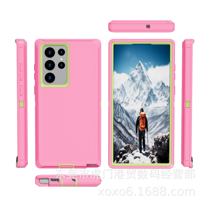 Samsung S22Ultra ロボットに適した 3 つの耐性のある携帯電話ケース、落下防止アーマーケース、SAMSUNG S22U 保護カバー|undefined