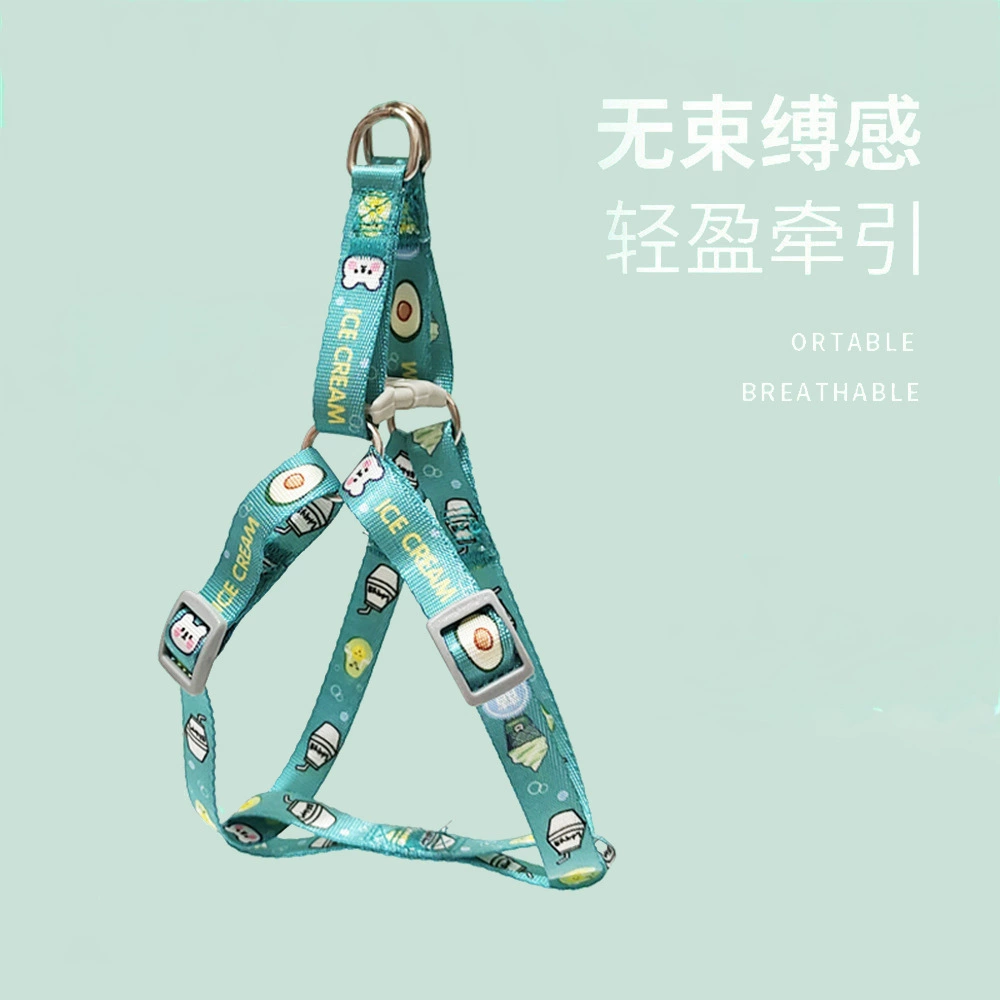 Новая веревка для вытяжки собак, летняя прогулочная веревка для маленьких и средних собак, кошек, вылазок, нагрудный ремень, товары для животных