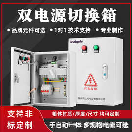 双电源转换开关配电箱自动转换切换箱2P4P63A100A消防控制柜380V
