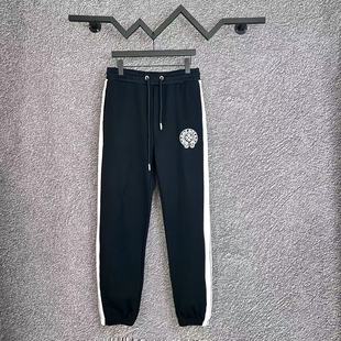 Crowe Autumn and Winter New Cross Simple Printed Terry Casual Sweatpants for Men and Women, Factory Ready Stock Direct Delivery