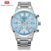 07 ice blue surface white steel strap