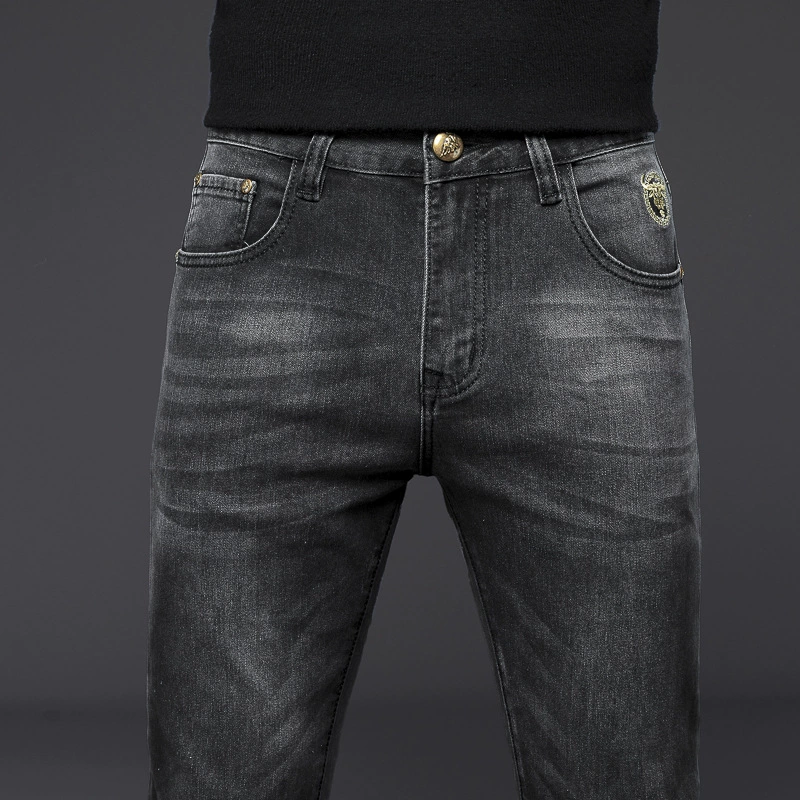 Весенние джинсы, модные штаны, 2023 год, корейский стиль, slim fit
