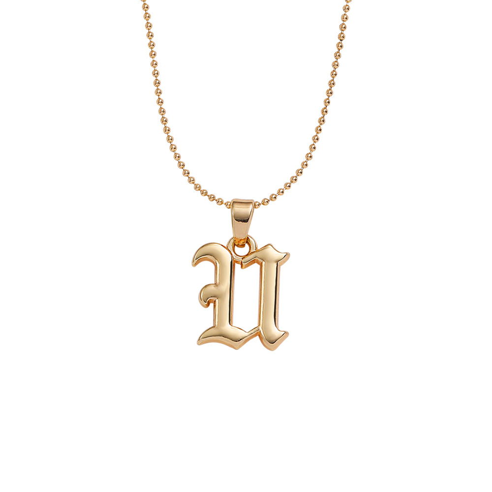 Collier Pendentif Lettre Anglaise Ancienne Créative display picture 18