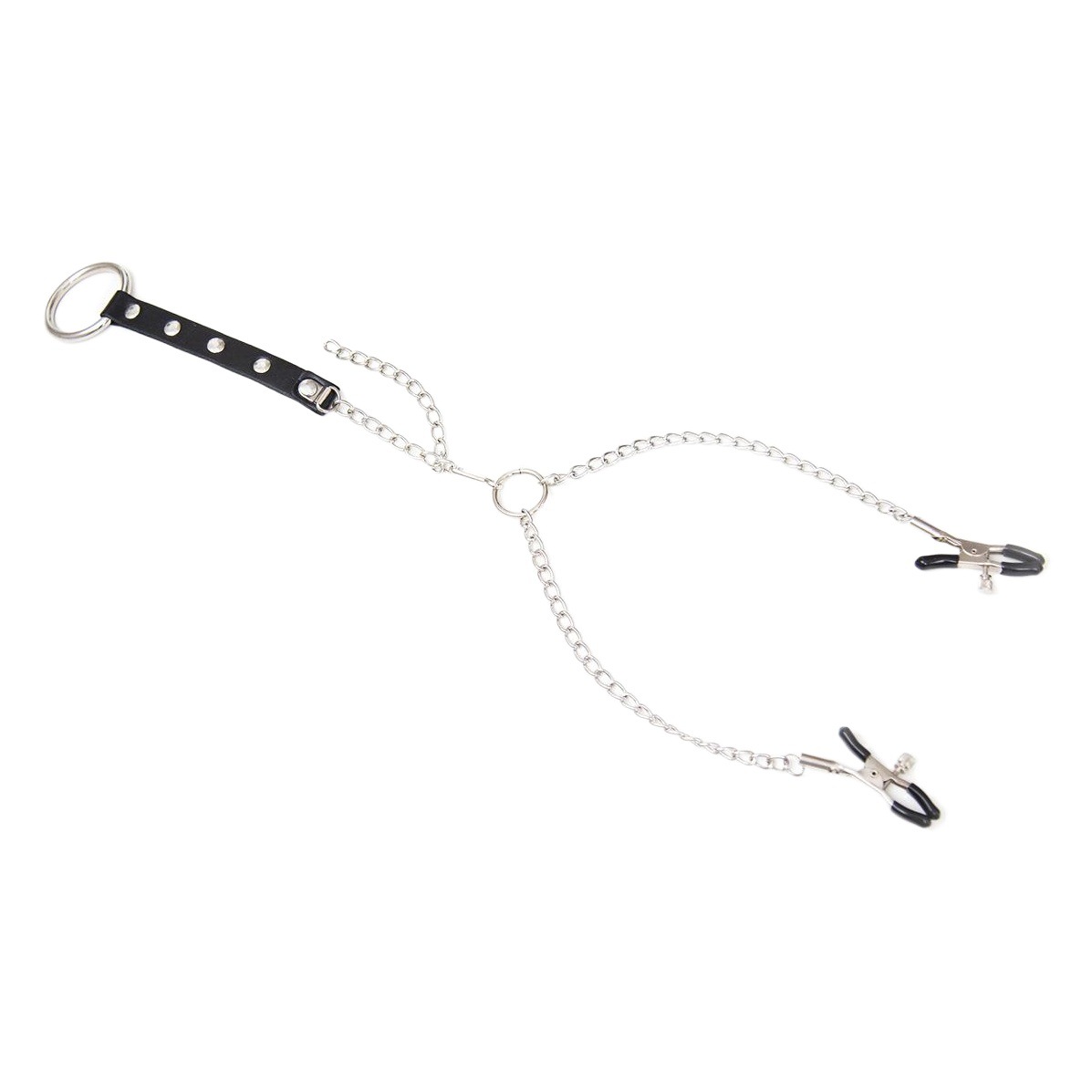 Pinzas para pezones para hombres, juguetes sexuales, anillos para pene, juguetes sexuales de cuero para adultos, anillos de diamantes, anillos para pene image 1