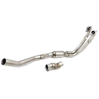 Suitable for spring breeze 450MT motorcycle modified stainless steel front section connected to the original middle exhaust pipe 450MT
