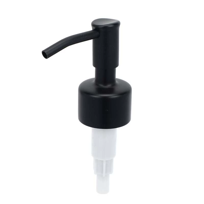 Manufacturer wholesale 304 stainless steel pump head 24 teeth hotel bathroom pump head 28 teeth push-type nozzle lotion pump head