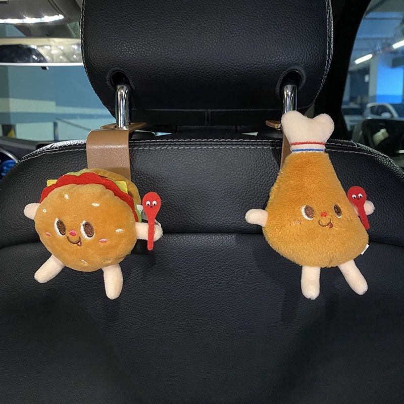 Pequeño gancho para automóviles en la parte posterior del asiento del automóvil encantador decoración interior del automóvil respaldo delantero multifuncional
