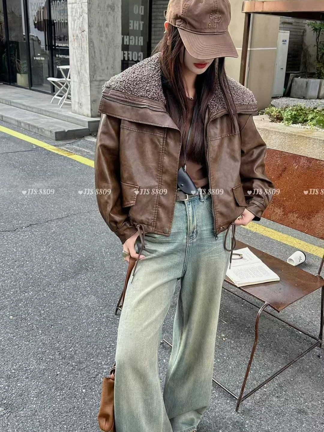Fleece short winter small jacket, for teenagers
