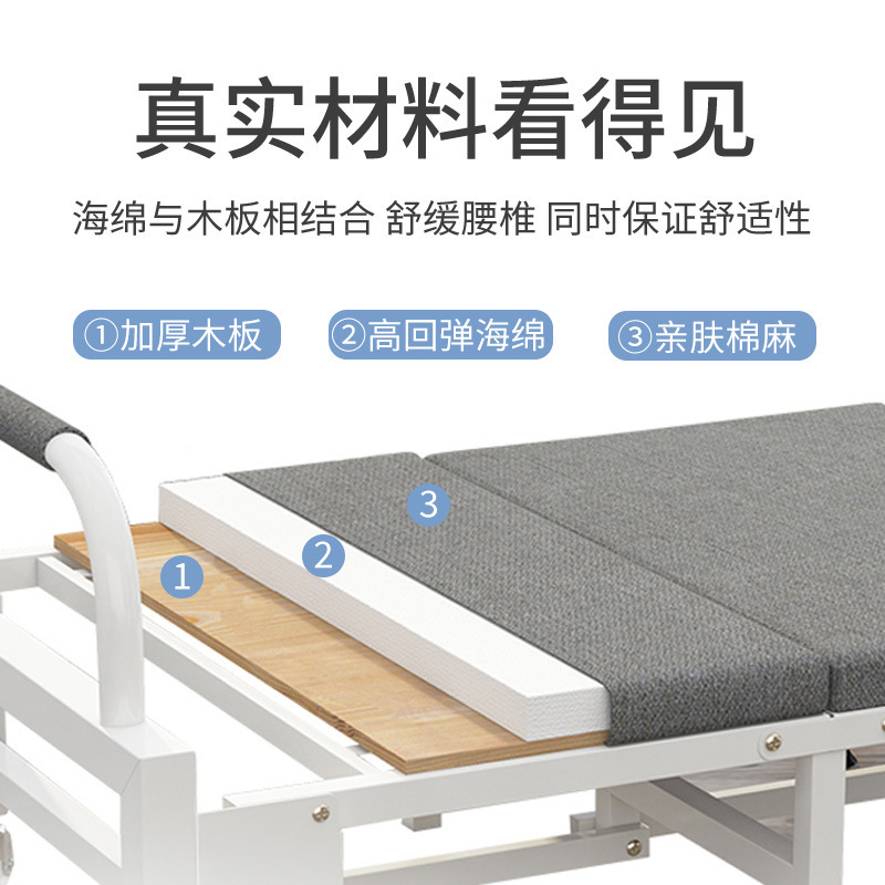 School Office Multi-functional Foldable Single Bed Simple Portable Nap Bed Home Cabinet-style Hidden Bed