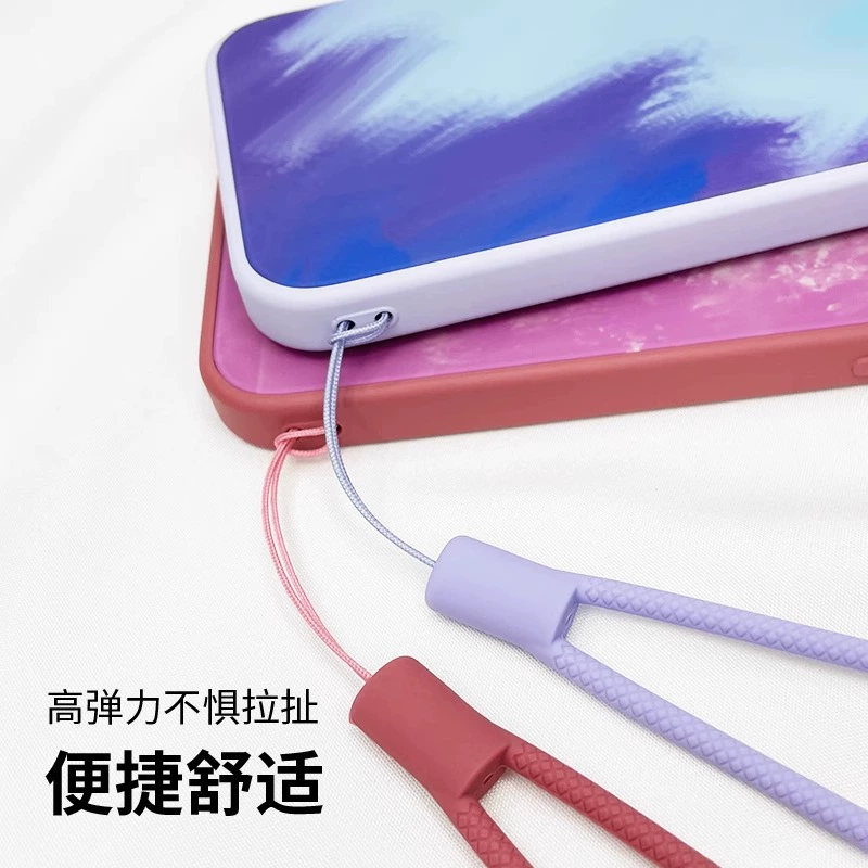 Силиконовый короткий ремешок, наушники с косичкой, USB-накопитель, подвеска, мобильный телефон, Bluetooth