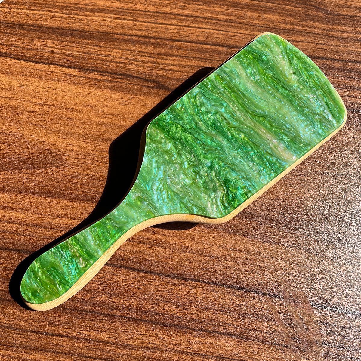 Airbag de ácido acético, cojín de dientes anchos, peine de masaje para el cabello, peine de peluquería para niños, peine de pelo largo y rizado, peine de madera de tablero grande