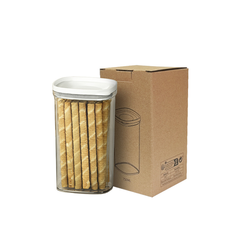 キッチン収納缶食品保存箱猫食糧ペット犬ビスケット貯蔵透明収納箱クリエイティブ密封缶|undefined