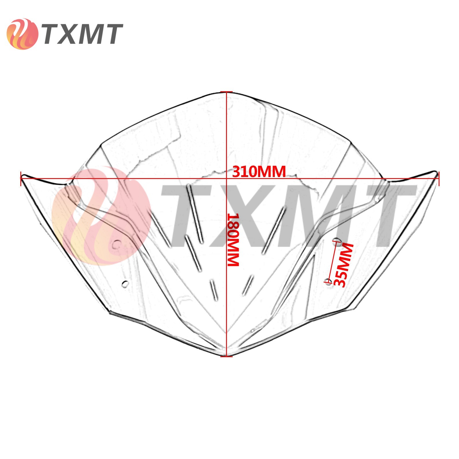 Suitable for Yamaha Fz16 14-16 Years Modified Motorcycle Front Windshield Windshield Goggles Deflection
