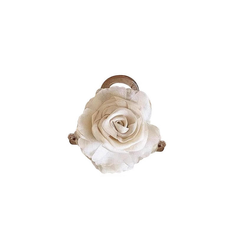 Nuevo estilo chino retro camellia flores agarrar clip de cabello medio atado clips de cabello feminino de alto nivel detrás del cerebro clips de pez tocado