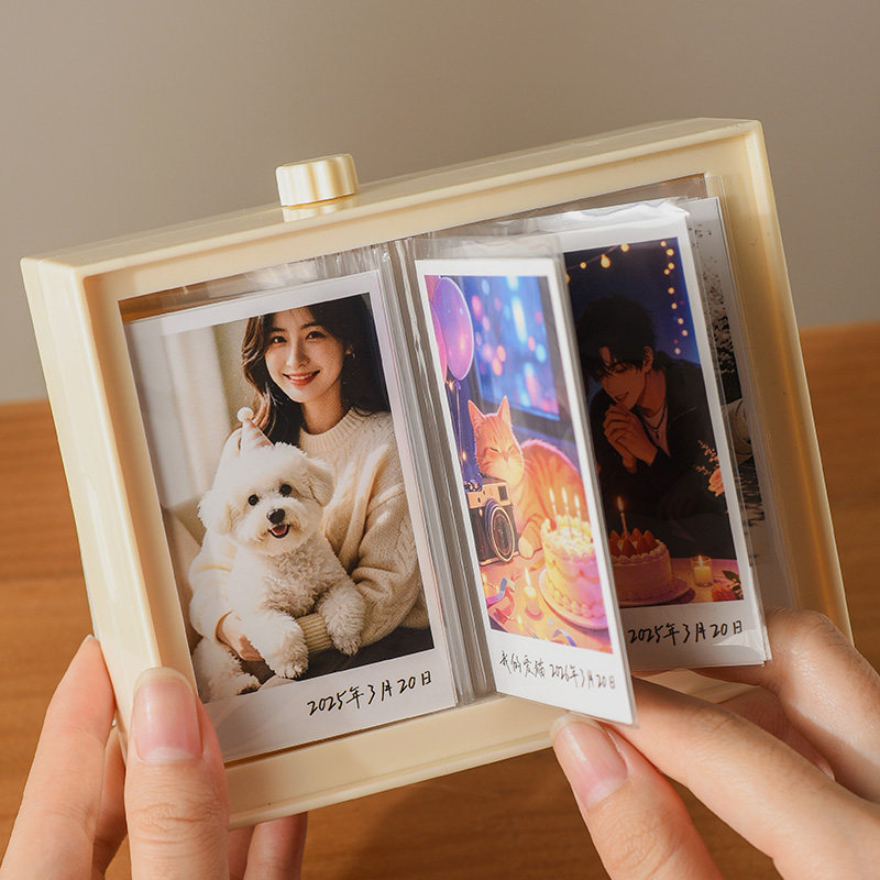 Photo album flip-stand, polaroid photo frame, idol celebrity storage card album, 3inch photo commemorative display piece