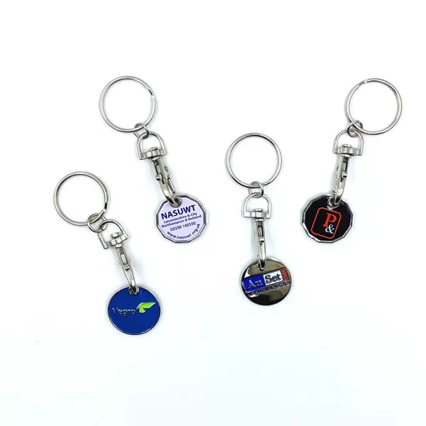 Metal Paint Keychain Factory Direct Cartoon Animation Keychain Memorial Gift Pendant Design Supermarket Token