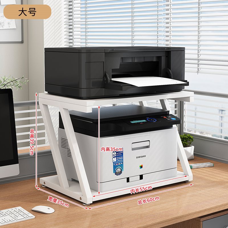 더블슬래시 2단보드 대형 화이트선반 + 화이트보드