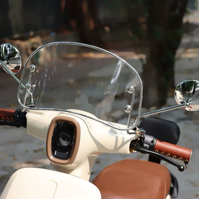 yadiemma retro round reflector Motorcycle rearview mirror