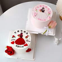 38女神节快乐背影网红蛋糕装饰摆件永远18岁亚克力女王节烘焙插件