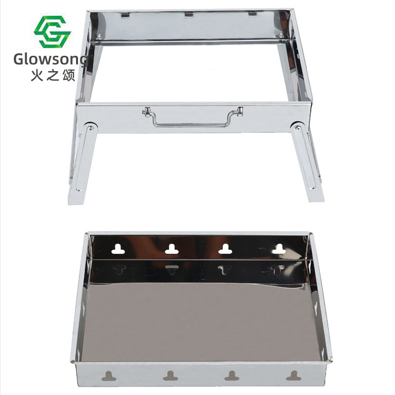 Parrilla de barbacoa portátil al aire libre doméstico plegable pequeño utensilios de barbacoa horno de carbón horno de carbón horno de barbacoa de carbón