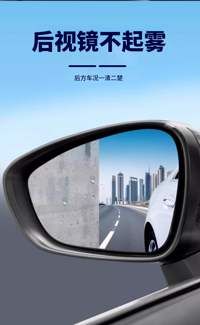 [Source Factory] Car Glass Anti-Fog Agent for Windshield and Rearview Mirror, Anti-Fog Window Cleaner, Defogger for Bathroom Mirrors