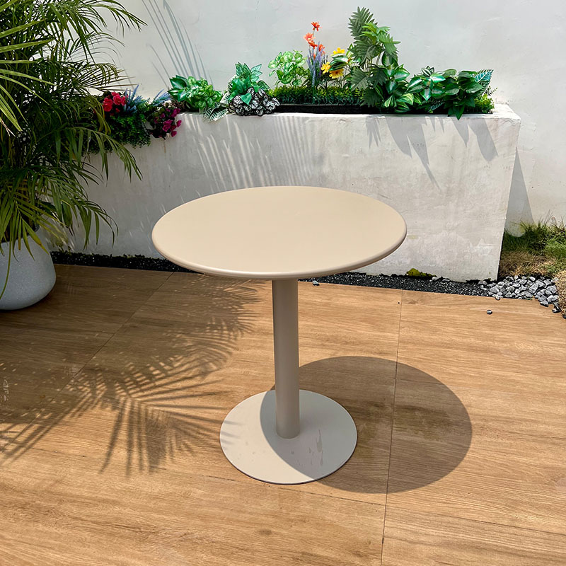 Mesa y silla de patio al aire libre combinación de balcón al aire libre zona de ocio jardín tienda de té de leche de plástico exterior impermeable y protector solar