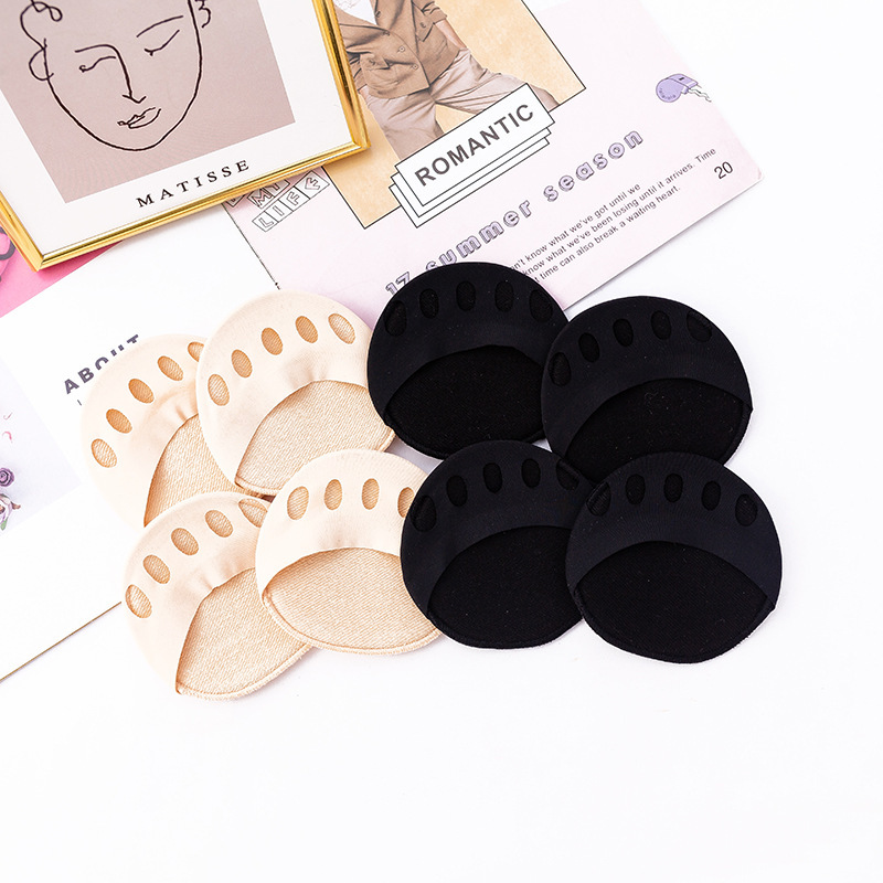 Calcetines de primavera y verano calcetines invisibles de cinco dedos Calcetines únicos calcetines de sandalias medias Calcetines de mujer suela delantera almohadilla abierta Calcetines antideslizantes al por mayor