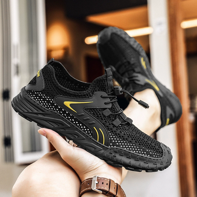 Внешняя торговля экспортная сетчатая обувь мужская 2024 летняя новая дышащая полая легкая мягкая подошва спортивная повседневная обувь