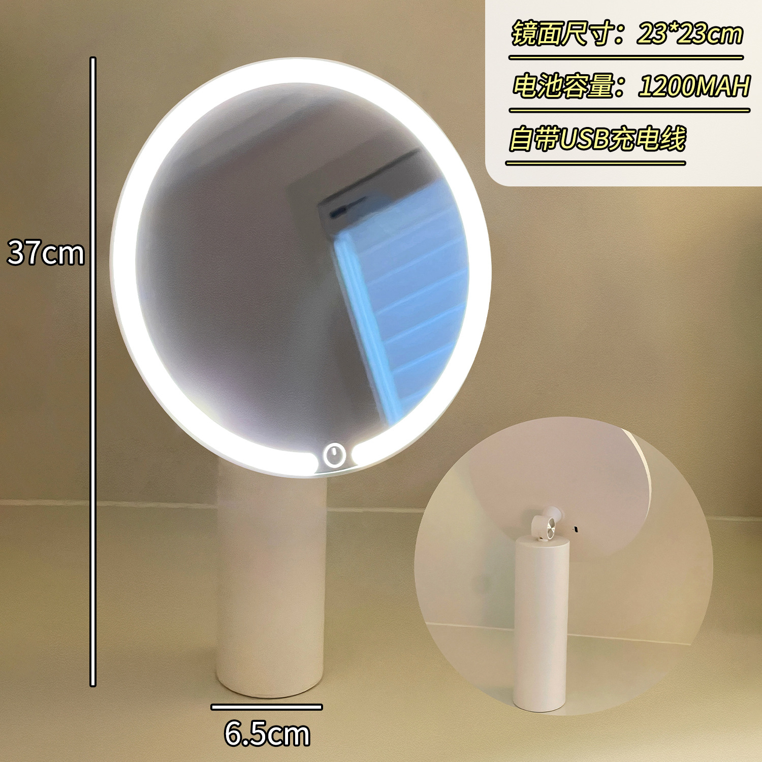 Espejo espejo de maquillaje led con luz de primera calidad espejo de maquillaje vertical de escritorio de escritorio dormitorio de hogar dormitorio de oficina