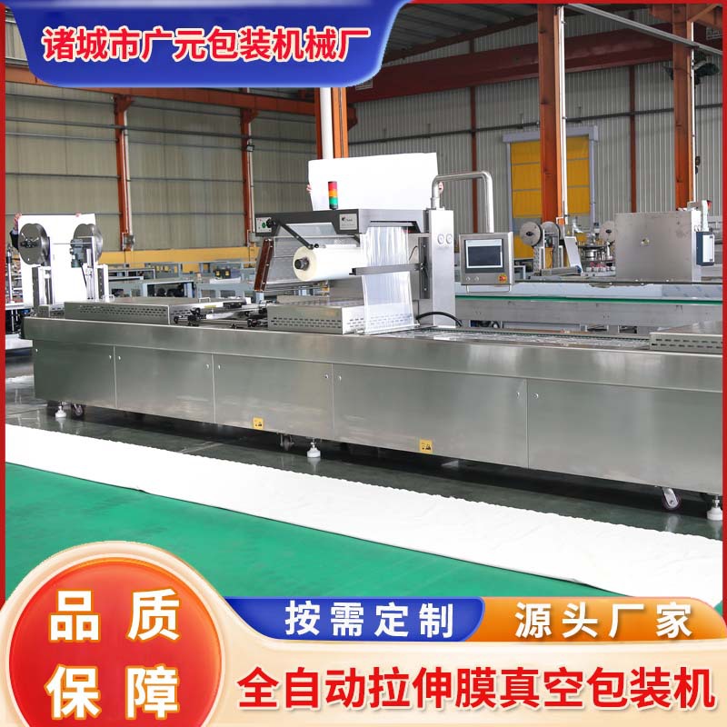 乌冬面大型包装机 冻鲜面拉伸膜真空包装机 冻冻面全自动封口机