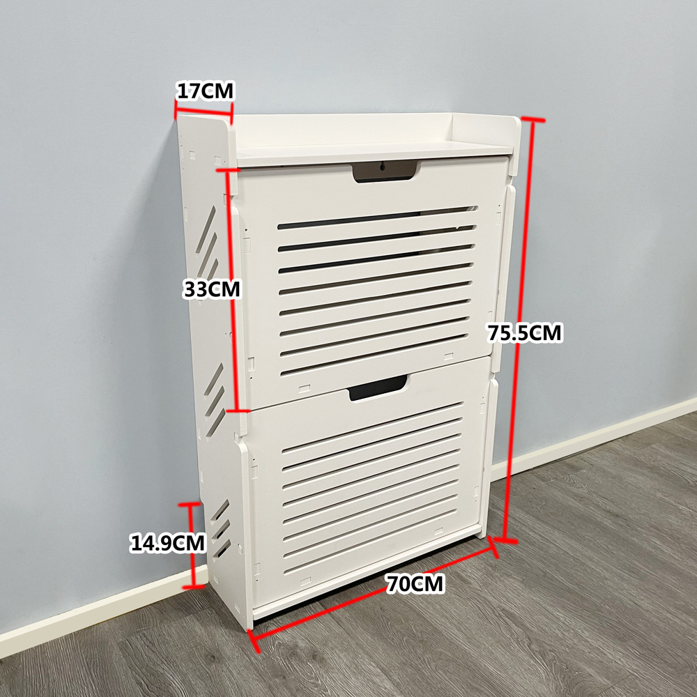 Armario para zapatos volcable ultra delgado (17cm), estilo europeo simple, ahorra espacio, para entrada o pasillo en apartamentos pequeños