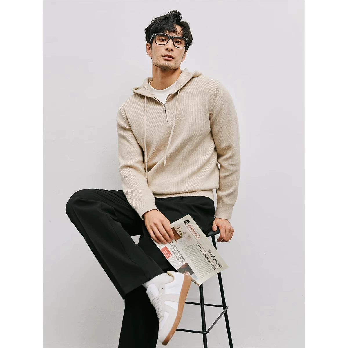 Легкий ветер осенний и зимний ретро пуловер свитер свитер свитер мужской тонкая рубашка с длинными рукавами