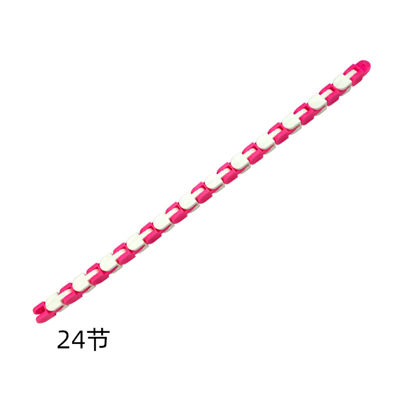 Productos transfronterizos de 24 secciones de la cadena de la pista de la bicicleta de 24 secciones de la cadena de la pista de la bicicleta