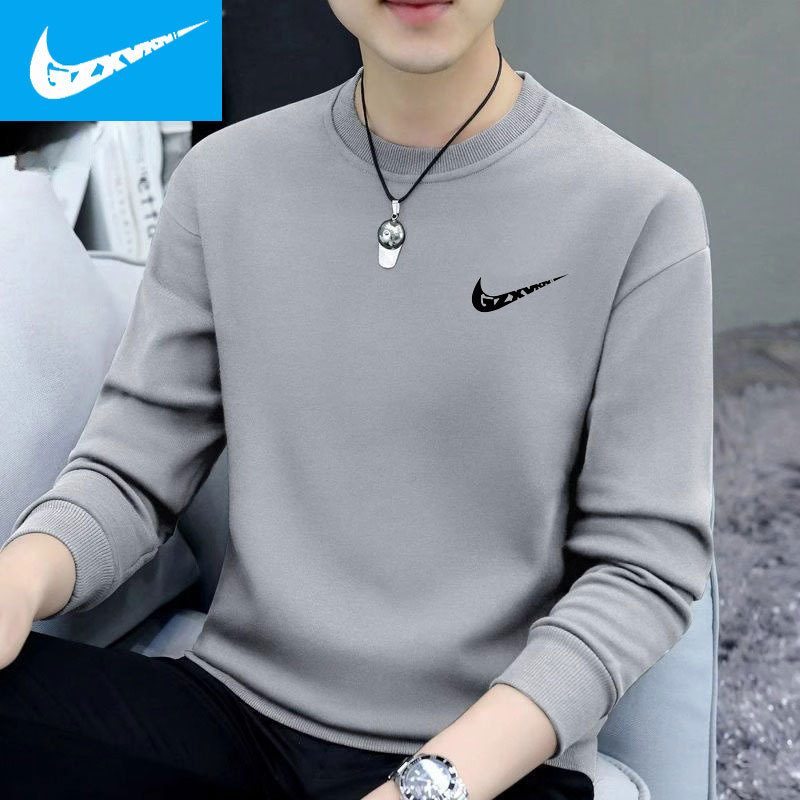 NKD--순면 스웨트셔츠 라이트 그레이 싱글 팩