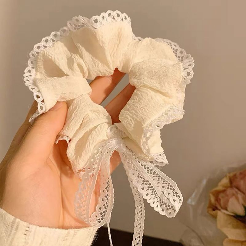 2026 nuevo anillo de cabello grueso de cola de caballo collar de cabello collar de cabello collar de cabello gran bolas de cabello correa de leather towel de cabello