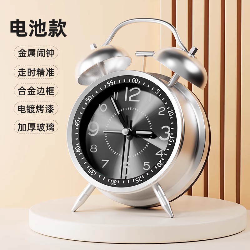 2025 nuevo reloj de despertador mecánico estudiantes de secundaria y secundaria ancianos despierta carga pequeña alarma