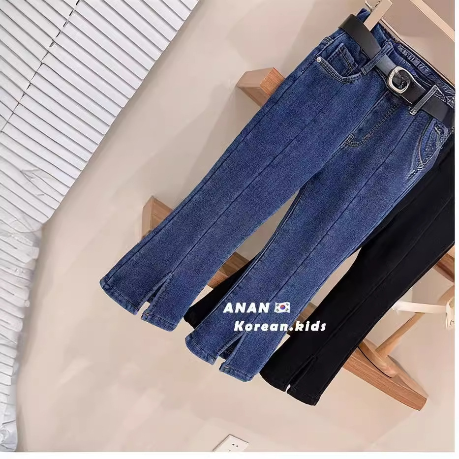 26 primavera y otoño nuevos jeans negros de niñas niños azul coreano delgado elegante coreano gorillas image 4