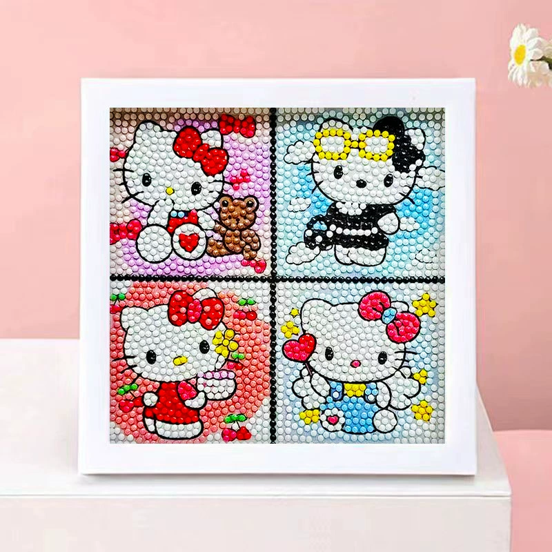 DIY-набор для алмазной мозаики 17×17 см, пластиковая рама, дизайн щенок, полный набор инструментов для кладки