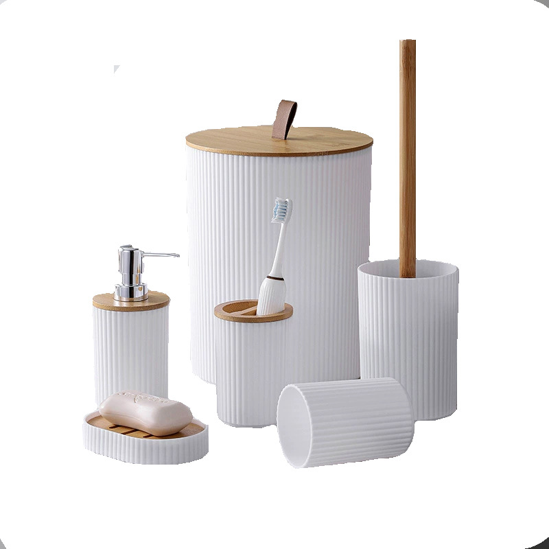 YUFEI YUFEI transfronterizo conjunto de seis piezas de baño baño cepillo de dientes taza caja de jabón set