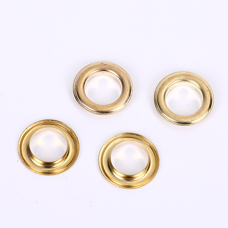 Hebilla de ojo de metal, cinturón, accesorios para zapatos, tela de lámpara, hebilla perforada, equipaje, accesorios de hardware, hebilla de ojo de pollo de borde redondo