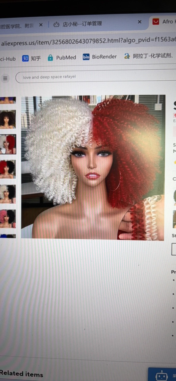 Nueva Peluca de las mujeres corto Pelo Rizado africano pequeño Pelo Rizado europeo y americano explosión cabeza peluca pelucas Rosa neto fibra química cubierta de la cabeza