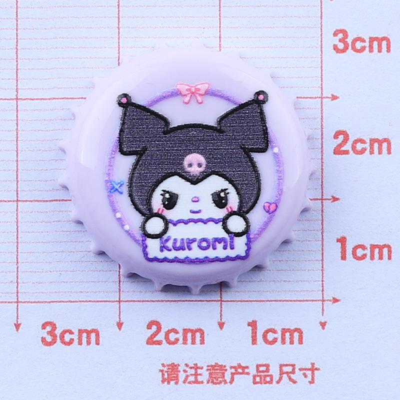 Dibujos animados Sanrio animal botella tapa resina accesorios crema pegamento hecho a mano DIY teléfono móvil Shell taza de agua horquilla material decorativo