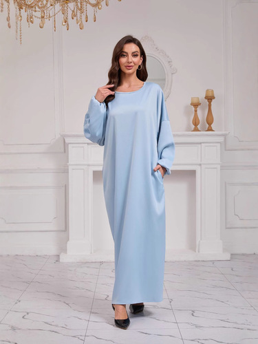 Spring New Middle Eastern Style Fashion Elegant Dubai Turkish Headscarf Robe
