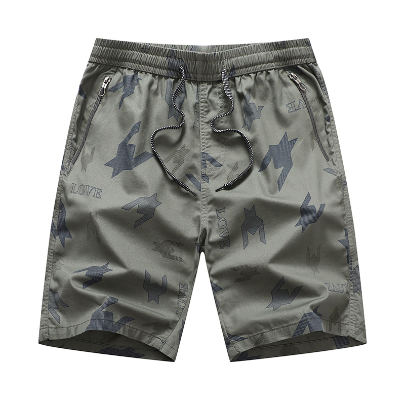 L - 6XL Pantalones cortos transfronterizos de verano de algodón, pantalones casuales al aire libre, pantalones sueltos de moda