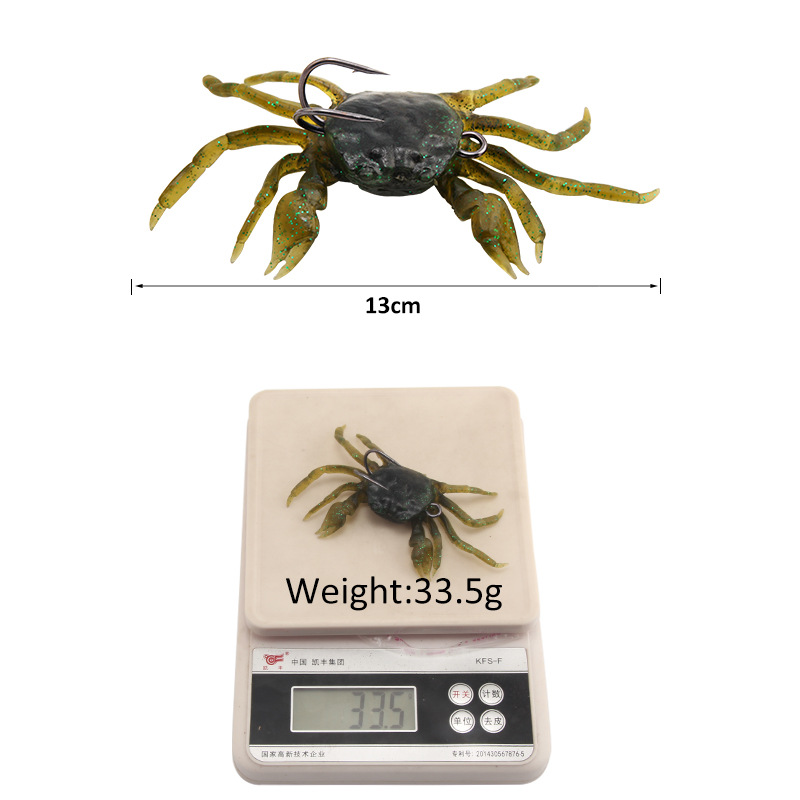 crusty crab fishing lure Artificial saltwater crab fishing lure soft bait Sheepshead Black Drum  Redfish