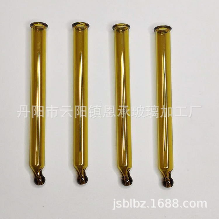 棕色玻璃滴管厂家茶色玻璃滴定管定制尺寸圆头尖头平头锥形印刻度|ms