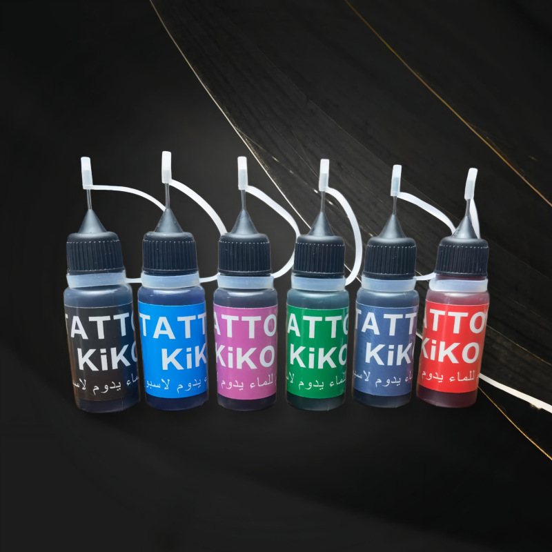Tattoo Glue Colorful 10m Semi-Permanent Long-Lasting Waterproof and Sweat-Proof Juice Ink Temporary Pigment Trendy Graffiti
