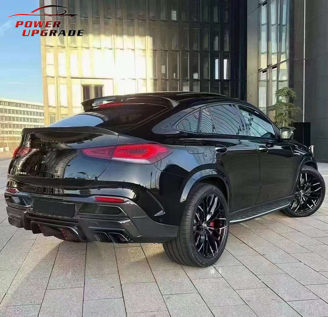 Suitable for Mercedes-Benz Gle Coupe W167 Modified Rear Bumper Carbon Fiber Ld Style Rear Lip Exhaust Pipe Kit